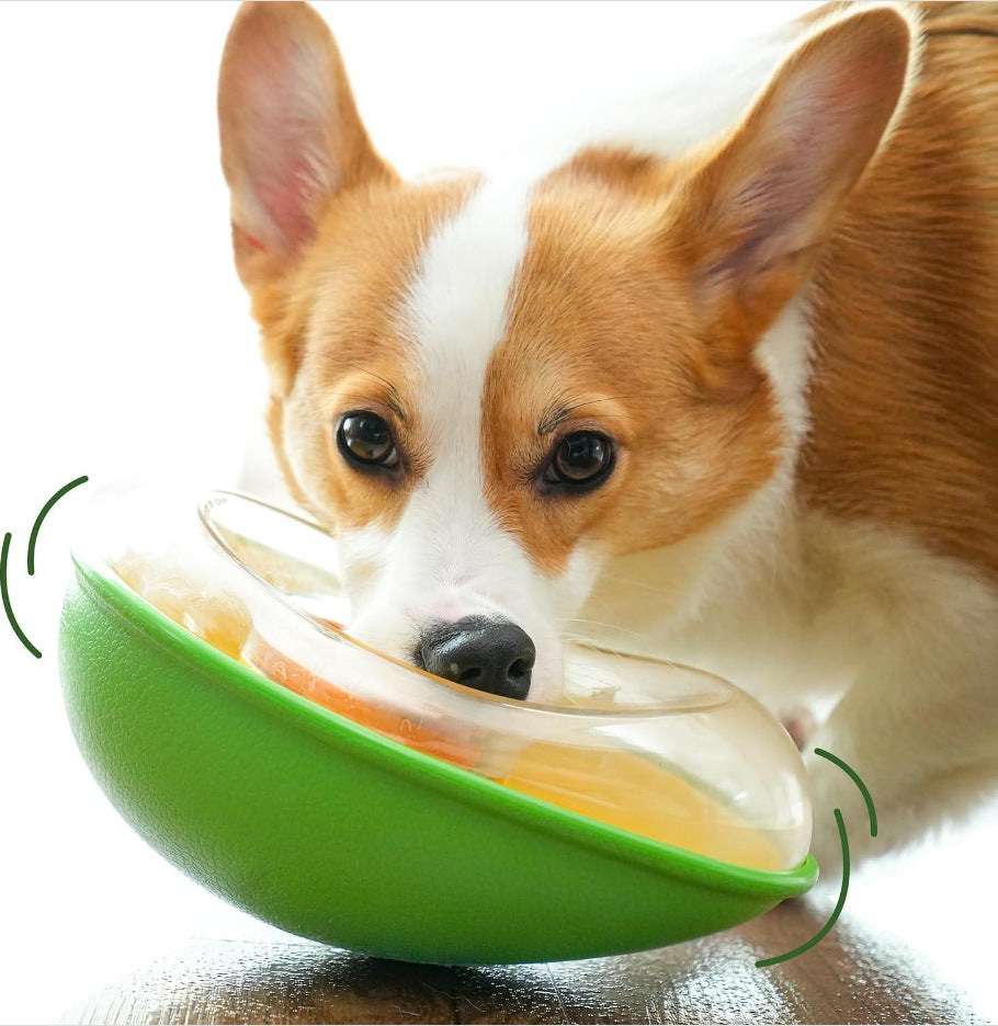 Pet Anti Tumble Avocado Feeding Bowl