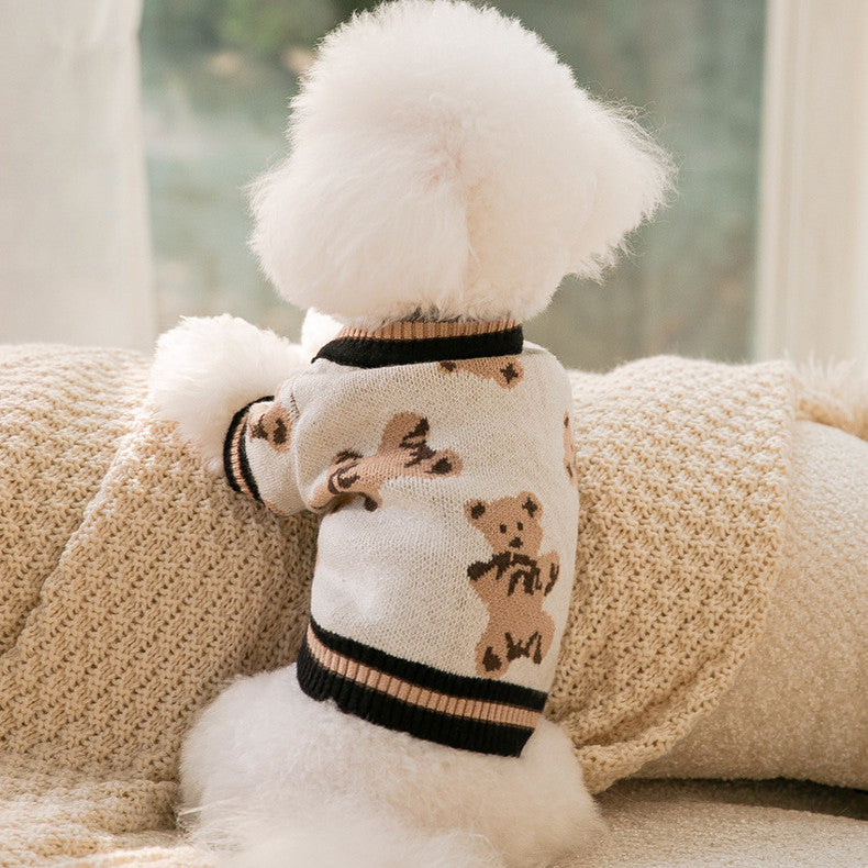 Pet Simple Warm Knitted Sweater Clothing