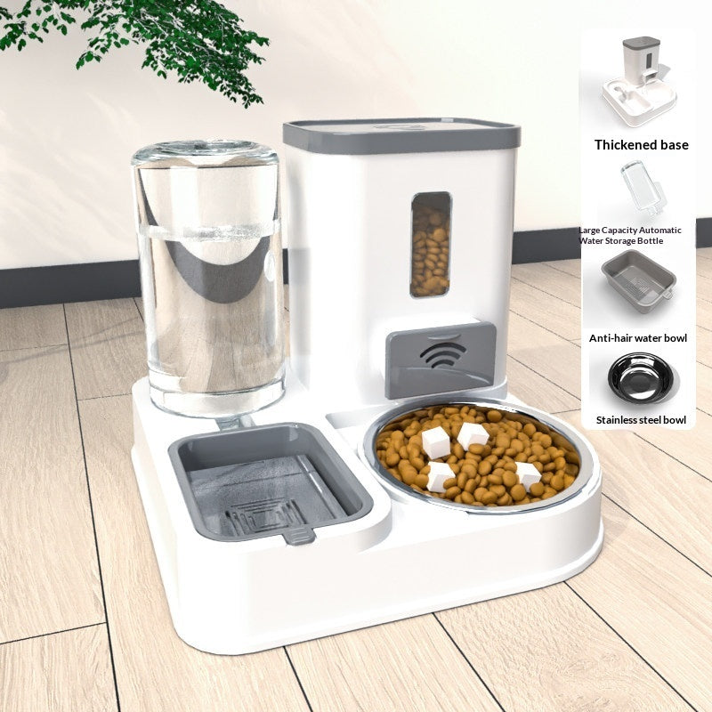 Pet Feeding And Drinking Station With Bowl