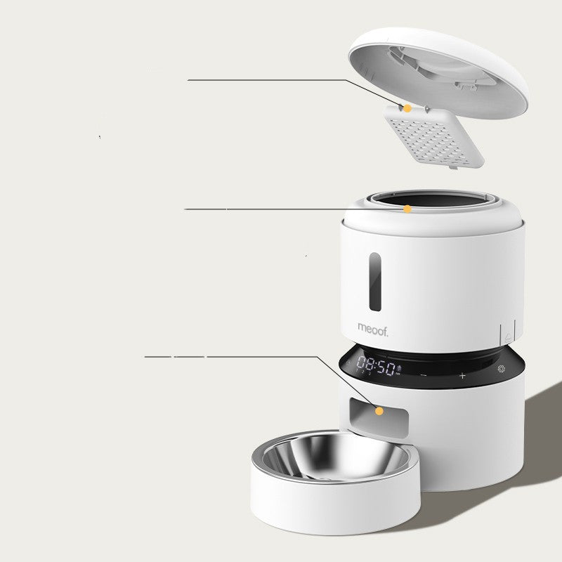 Pet Capsule Automatic Feeder Double Bowl System