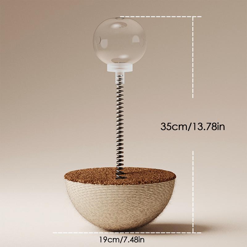 Pet Interactive Auto-Balancing Food Puzzle Ball Slow Feeder Toy