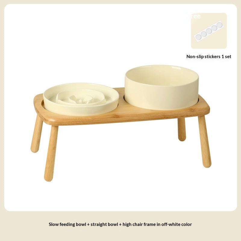 Pet Ceramic Slow Feeding Anti Choking Bowl