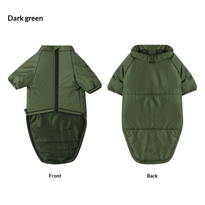 Cotton Two-Leg Pet Jacket For Warmth And Comfort
