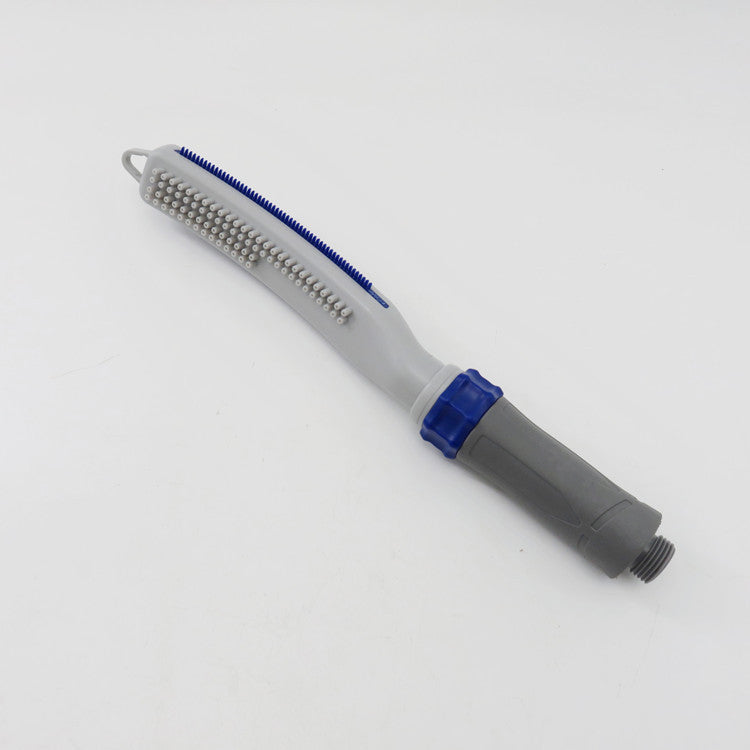 Pet Bath Brush With Water Hose Attachment