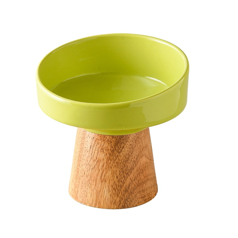 Pet Ceramic Elevated Feeding And Water Bowl Dish