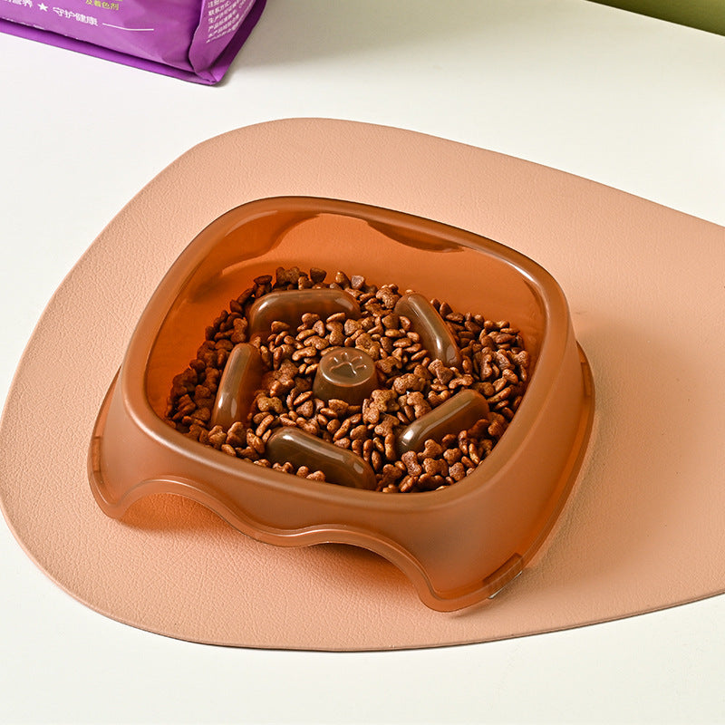 Anti-Choking Pet Slow Feeding Water Bowl