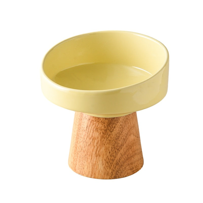Pet Ceramic Elevated Feeding And Water Bowl Dish