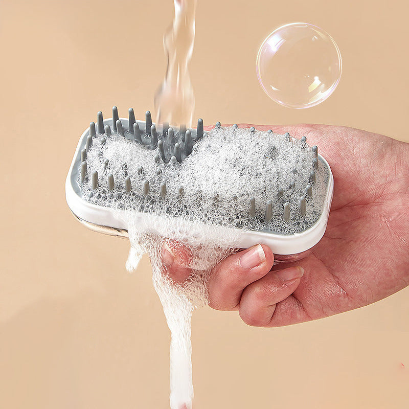 Pet Silicone Bath Massage Brush Foam Cleaning Brush
