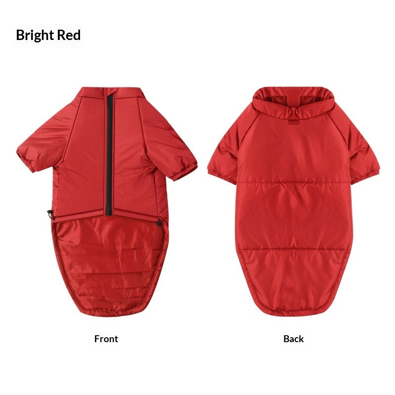 Cotton Two-Leg Pet Jacket For Warmth And Comfort