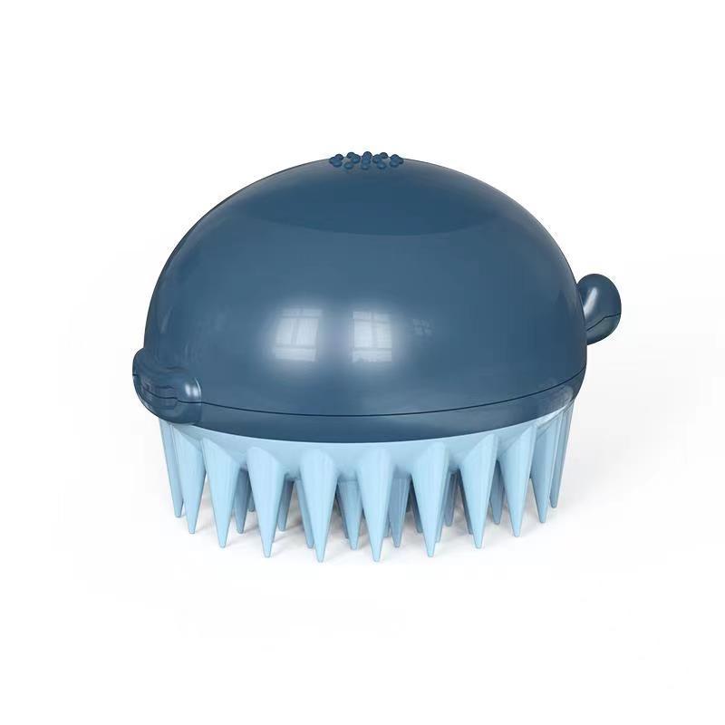 Pet Refillable Body Gel Puffer Bath Brush
