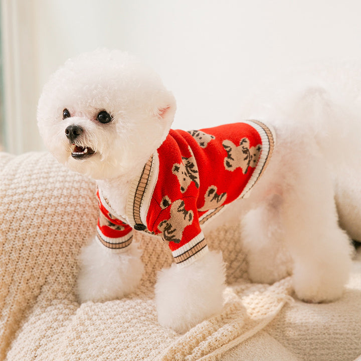 Pet Simple Warm Knitted Sweater Clothing