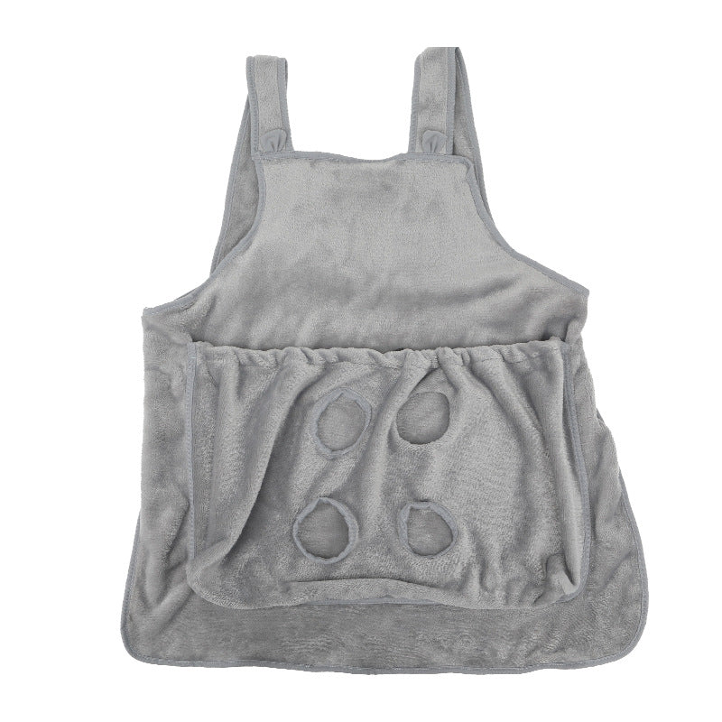 Plush Pet Carrier Apron Chest Bag For Travel