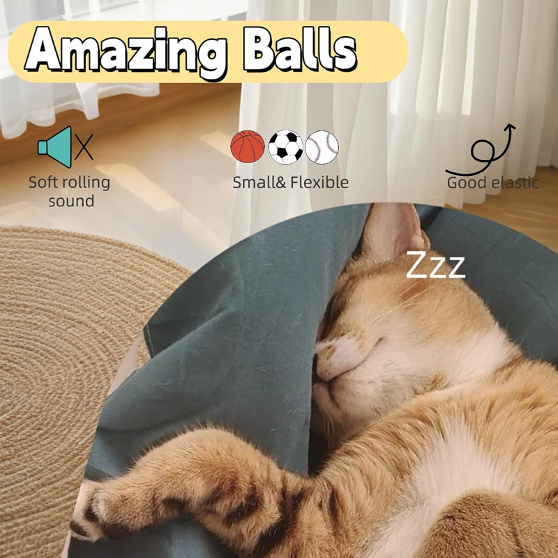 Pet Self Entertainment Feather Bouncy Ball Interactive Toy