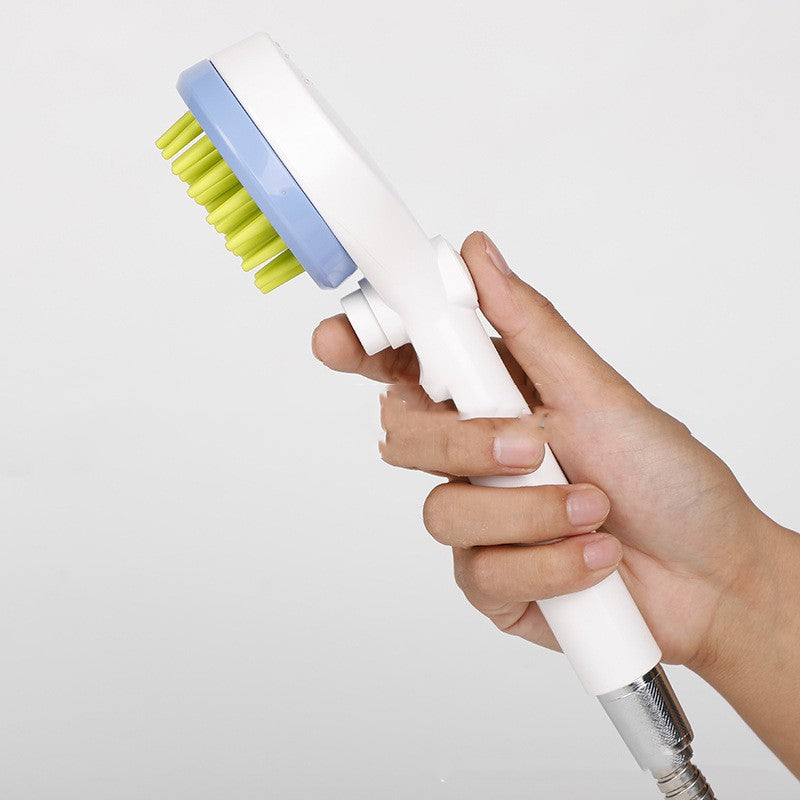 Pet Cleaning Massage Comb Bath Brush With Shower Head Attachment