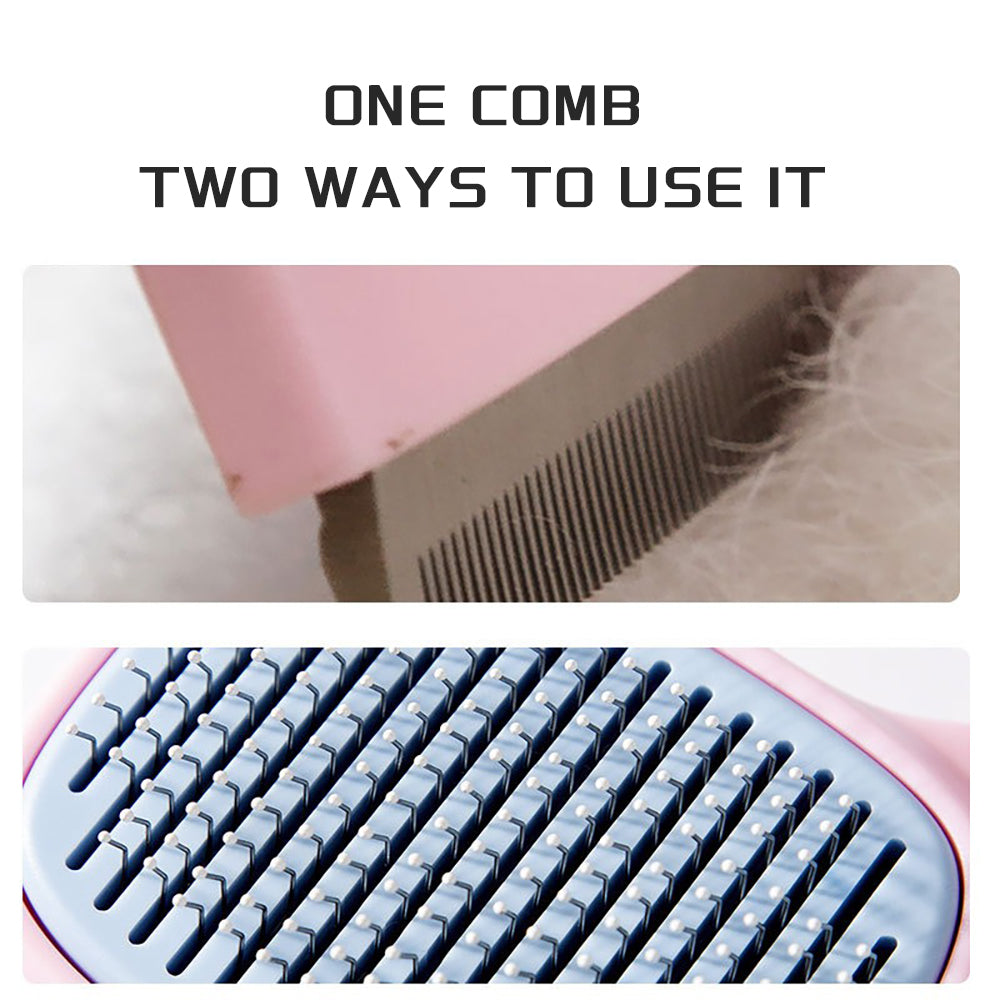 Pet Deshedding Grooming Brush For Hair Reduction
