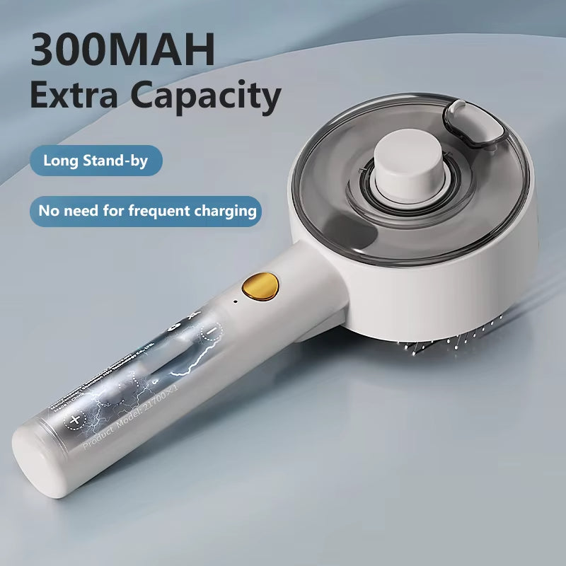 Electric Steam Pet Grooming Brush With Spray Massage Tool
