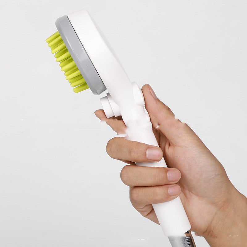 Pet Cleaning Massage Comb Bath Brush With Shower Head Attachment