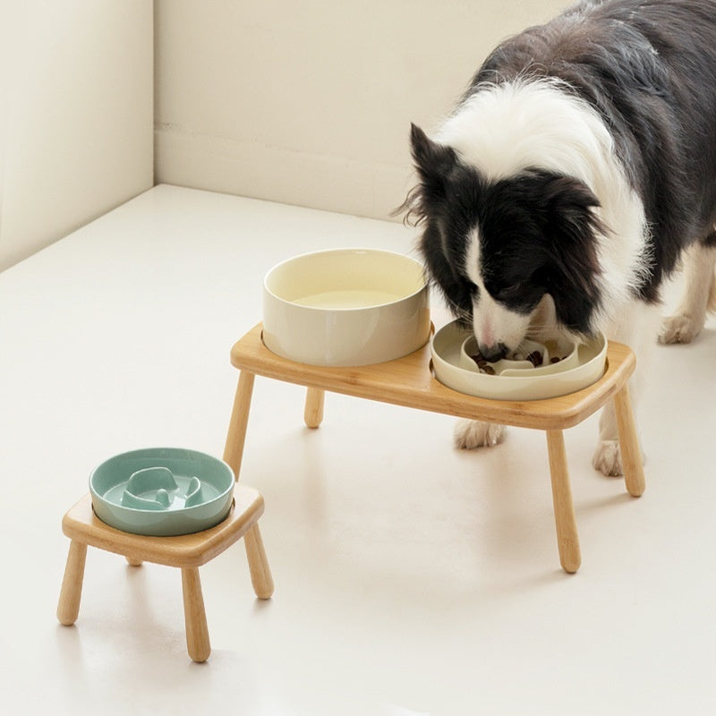 Pet Ceramic Slow Feeding Anti Choking Bowl