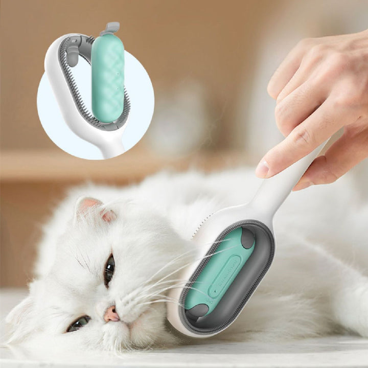 Pet Grooming Brush With Tank For Hair Removal Tool